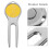 Golfs Divot Fork Strumento Per Riparazione Divots Forcella Portatile 11