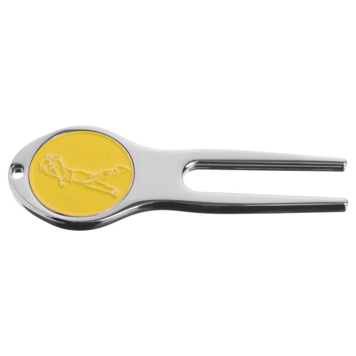 Golfs Divot Fork Strumento Per Riparazione Divots Forcella Portatile 2