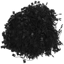 1 Pack Universele Tag Sliertjes Kledinglabel met Plastic Sluiting Zwart