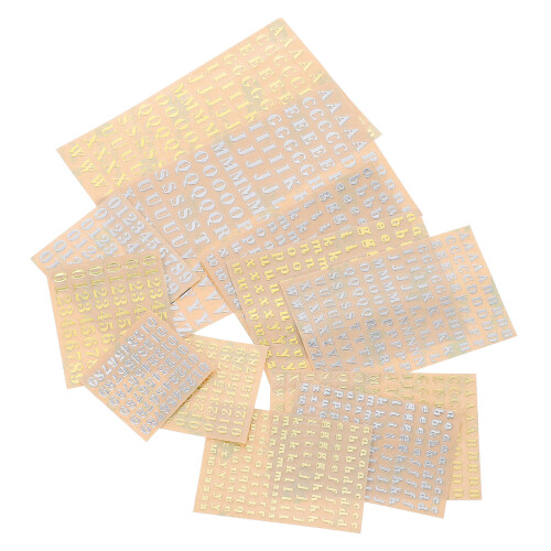12 Vel Mini Stickers Nummer Voor Manicure Gemengde Stijl 2