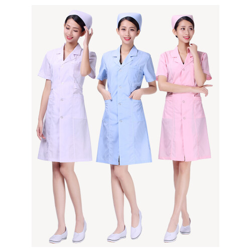 White Uniform V-Hals Hoed En Broek - S 1