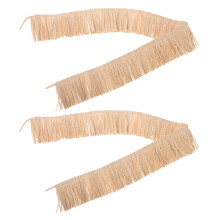 2 Sztuki Ozdoba Z Kordonami Z Trawy Raffia Do Rzemiosła I Dekoracji