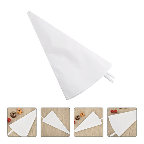 Reusable Piping Bag White Cotton Canvas 3pcs 2