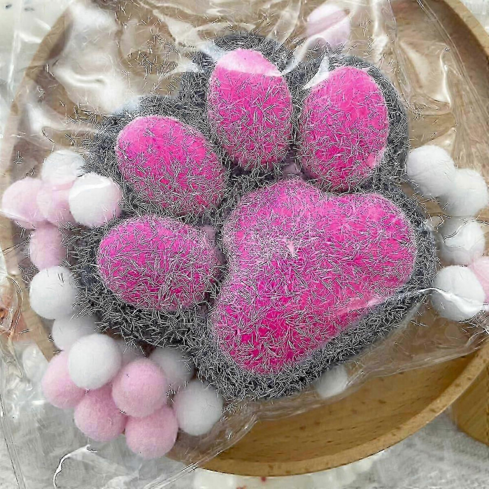 Kikidex (As Show, ) Taba Squishy Big Cat Paw Silicone Squeeze Toys For Stress Relief, Cat Paw Giant Paw Squishy Sensory Toy Blue
