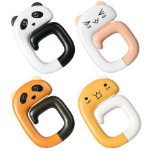 4 Sztuki Giętki Haczyk Panda Do Kluczy Na Torbę Dla Domu I Biura