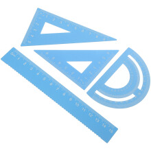 Zestaw Linijka Matematyczna Pomiarowa Przyrządy Geometryczne Szkolne