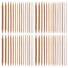 75 Peças 20 Cm Tricô Carbonizadas Longa