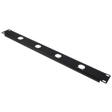 Xlr Painel Montagem: 1U 4 Portas Com Tampa Articulada Para Gabinete