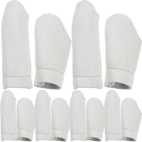 Conjunto De Dedo Couro Com Agulha Para Ponto Cruz
