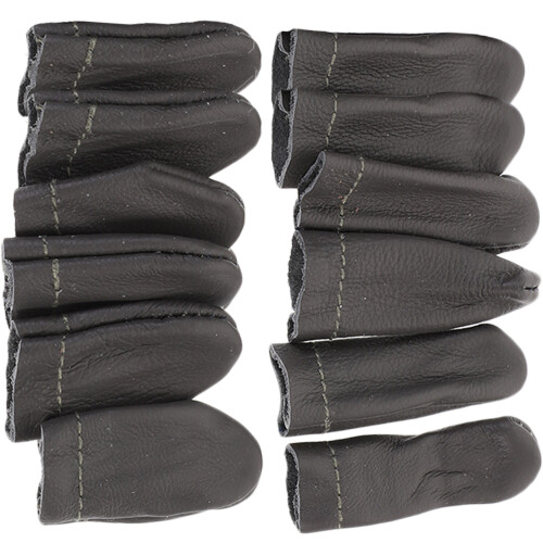 Conjunto De Dedo Couro Com Agulha Para Ponto Cruz 2