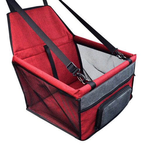 Assento Elevado De Luxo Para Cachorro E Gato De Estimação Para Veículo