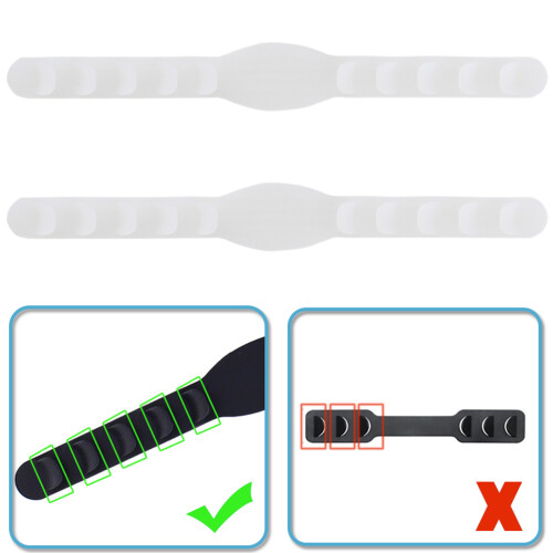5Pcs Máscara De Com Fita De Silicone Ajustável Para 1