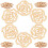 10Pcs Hålriga Rosblomma Urklippta Träskivor För Patchwork DIY Hantverk 9