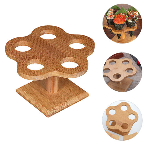 1Stk Bambus Cone Storage Rack Bunt Für Hand Roll Und Eiscreme 1