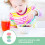 3Pcs Utensílios Silicone com Ventosa Face para Bebés e Crianças 8