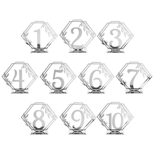 10 Unidades Hexagonal 1 A 10 Lugar Banquete 2
