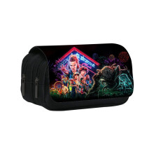 (Style 32)Stranger Things doppellagige Federtasche mit geräumigem Design Schultasche Federtasche