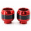 1 Paar Voorvork Cup Aluminium Bescherming E-Bromfiets Rood 1