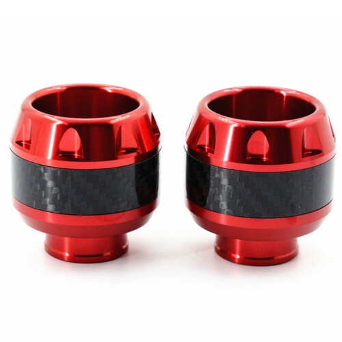 1 Paar Voorvork Cup Aluminium Bescherming E-Bromfiets Rood
