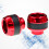 1 Paar Voorvork Cup Aluminium Bescherming E-Bromfiets Rood 9