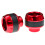 1 Paar Voorvork Cup Aluminium Bescherming E-Bromfiets Rood 4