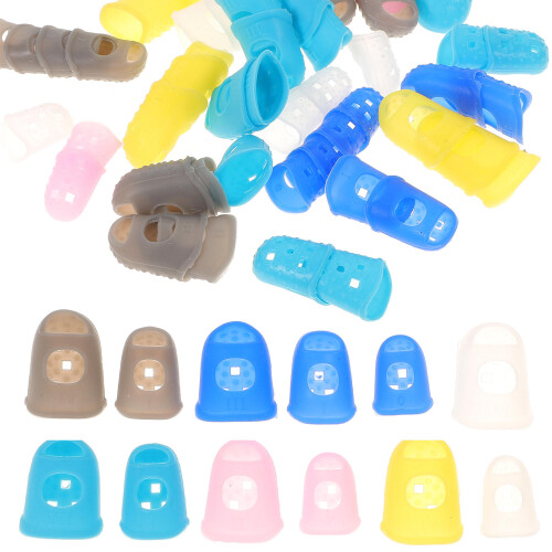 50 Unidades Protector De Dedos Para Guitarra De Silicona 2