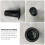 10Pcs Black Plastic Subwoofer Port Tube Speaker Accessory Replacement 9