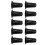 10Pcs Black Plastic Subwoofer Port Tube Speaker Accessory Replacement 4