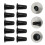 10Pcs Black Plastic Subwoofer Port Tube Speaker Accessory Replacement 5