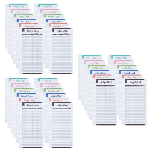 36-Delig Budget Sheets Inkomsten En Uitgaven Planner Voor Ringmap