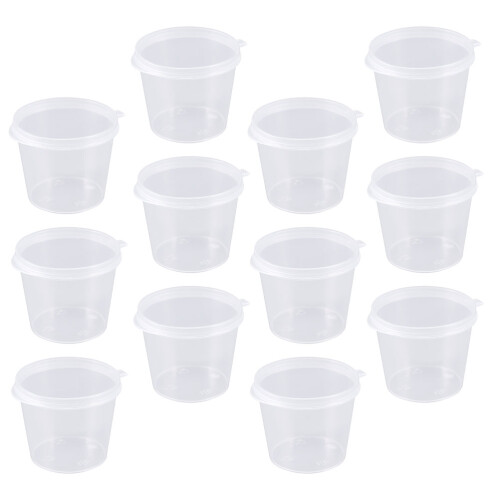 100 Stks Wegwerp Plastic Portie Beker Met