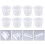 100 Stks Wegwerp Plastic Portie Beker Met 4
