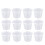 100 Stks Wegwerp Plastic Portie Beker Met 3