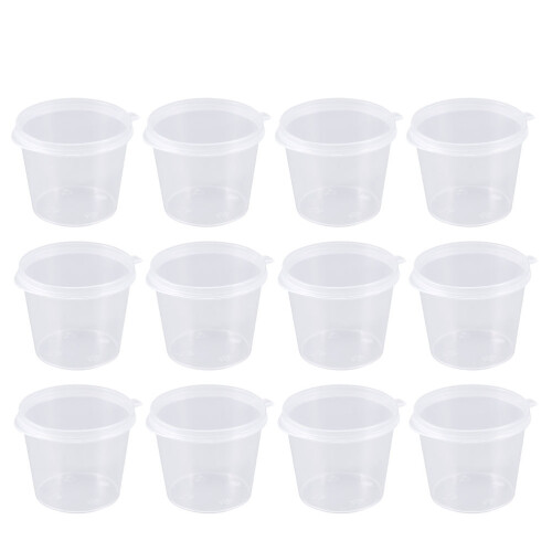 100 Stks Wegwerp Plastic Portie Beker Met 2