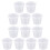 100 Stks Wegwerp Plastic Portie Beker Met 9