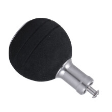 1Pc Black Eva Metal Fishing Reel Handle Knob Ergonomic Wheel Decor