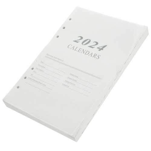 Loose-Leaf Planning Notebook Draagbaar Notitieblok Academische Planner 2
