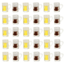 30 Unidades Miniaturas De Cerveza Resina Para Casas De Muñecas