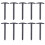 10Pcs High Strength Nylon Camping Stakes Black Tent Ground Fixators 2