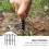 10Pcs High Strength Nylon Camping Stakes Black Tent Ground Fixators 11