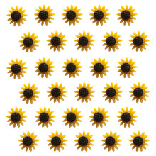 30 Unidades Alfileres Decorativos De Girasol Multiusos