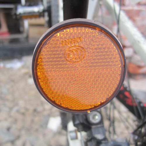2 Unidades Plástico Redondo Reflector Para Motocicleta 2