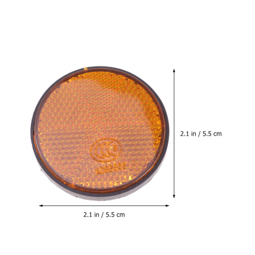 2 Unidades Plástico Redondo Reflector Para Motocicleta 1