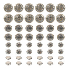 60St Luxe Zilveren Studs Voor Leerreparatie En DIY Tassen Accessoires