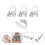 1Set Cuerdas Para Guitarra Con Punta De Banjo Accesorios Practicar 6