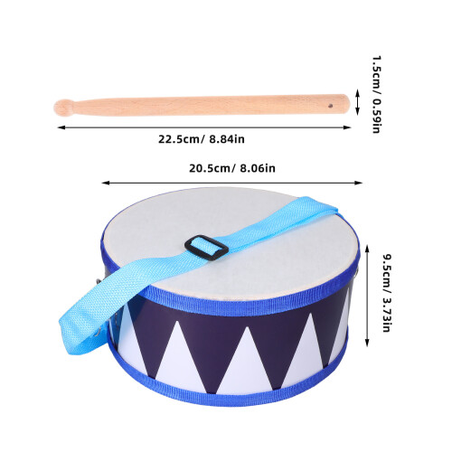 Juego De Percusión Orff: Tambor Cajón Multifunción Con Baquetas 2
