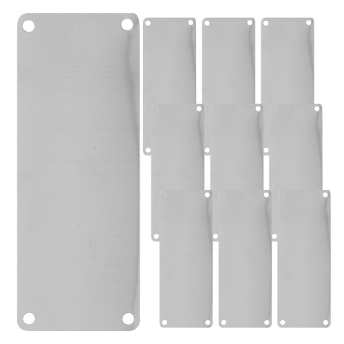 10 Unidades Placas Acero Inoxidable 4