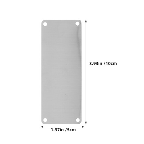 10 Unidades Placas Acero Inoxidable 4 1