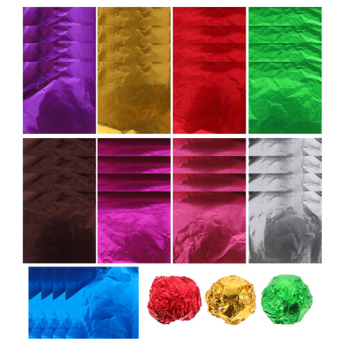 900 Unidades Envoltorios Aluminio Para Chocolates Y 2