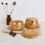 Creative Bowl Bambú Organizador Tejido Crochet 9